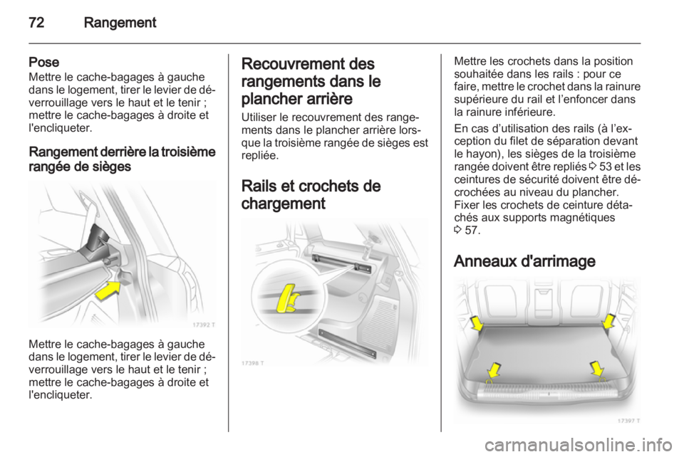 OPEL ZAFIRA 2013 Manuel dutilisation (in French) OPEL ZAFIRA 2013 Manuel dutilisation (in French)