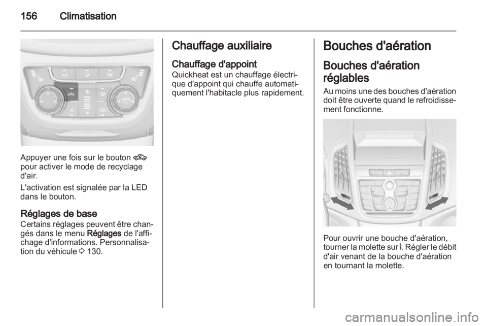 OPEL ZAFIRA TOURER 2012  Manuel dutilisation (in French) 