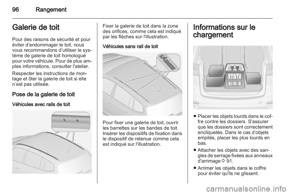 OPEL ZAFIRA TOURER 2013  Manuel dutilisation (in French) 