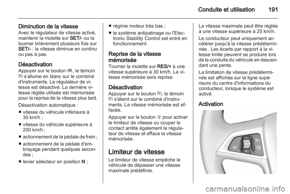 OPEL ZAFIRA TOURER 2013.5  Manuel dutilisation (in French) 