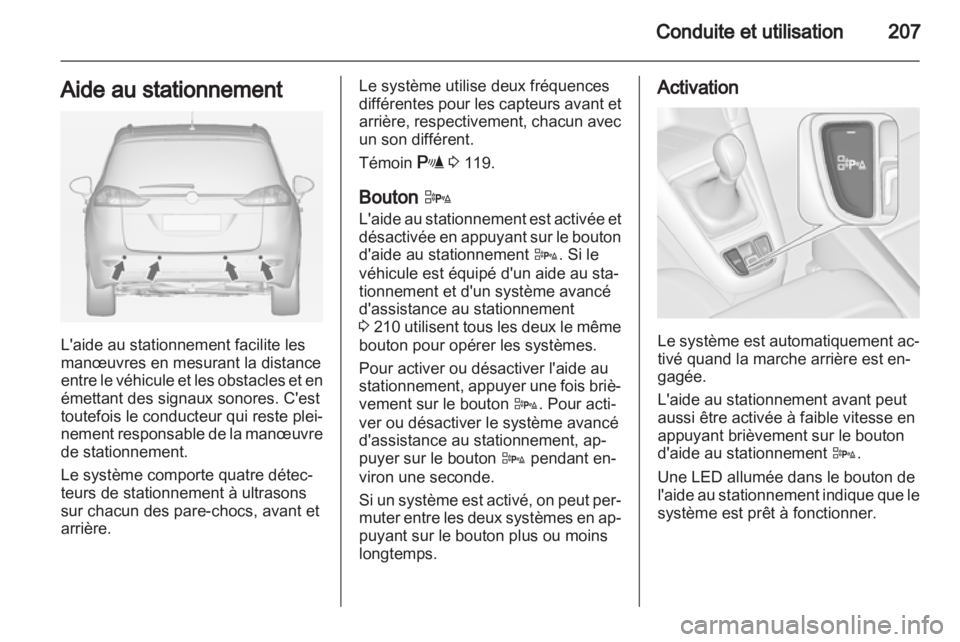 OPEL ZAFIRA TOURER 2013.5  Manuel dutilisation (in French) 