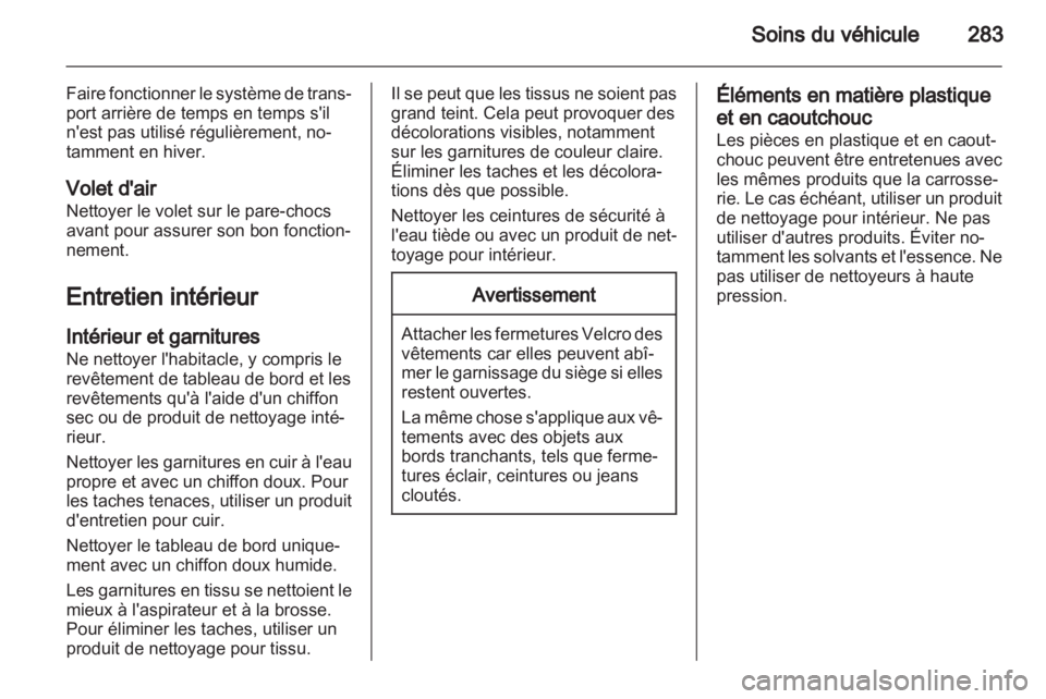 OPEL ZAFIRA TOURER 2013.5  Manuel dutilisation (in French)  OPEL ZAFIRA TOURER 2013.5  Manuel dutilisation (in French)
