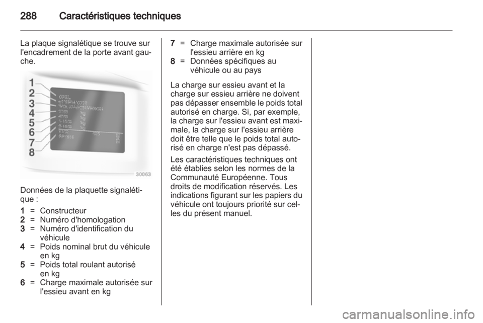 OPEL ZAFIRA TOURER 2013.5  Manuel dutilisation (in French)  OPEL ZAFIRA TOURER 2013.5  Manuel dutilisation (in French)