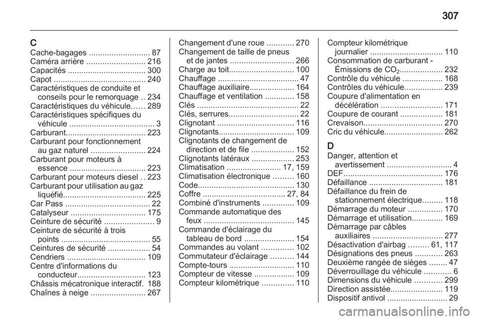 OPEL ZAFIRA TOURER 2013.5  Manuel dutilisation (in French)  OPEL ZAFIRA TOURER 2013.5  Manuel dutilisation (in French)