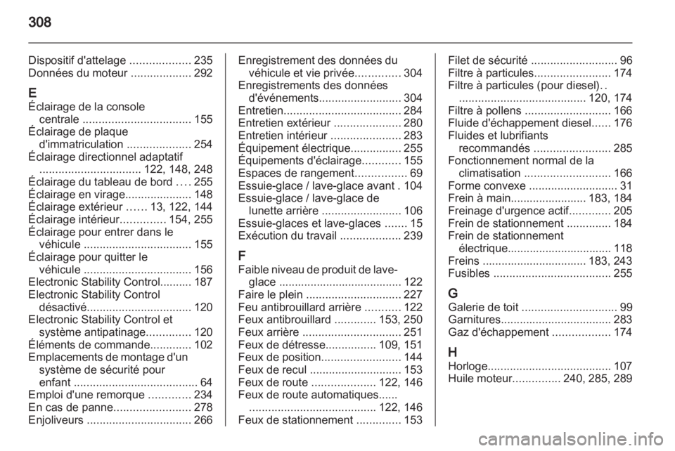 OPEL ZAFIRA TOURER 2013.5  Manuel dutilisation (in French)  OPEL ZAFIRA TOURER 2013.5  Manuel dutilisation (in French)