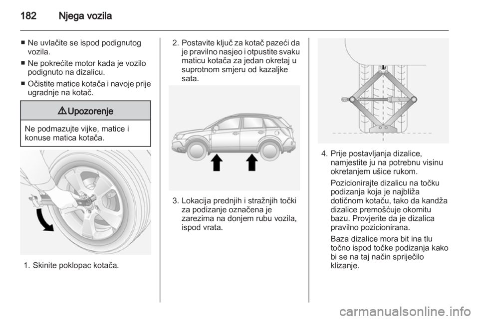 OPEL ANTARA 2012.5  Priručnik za vlasnika (in Croatian) 