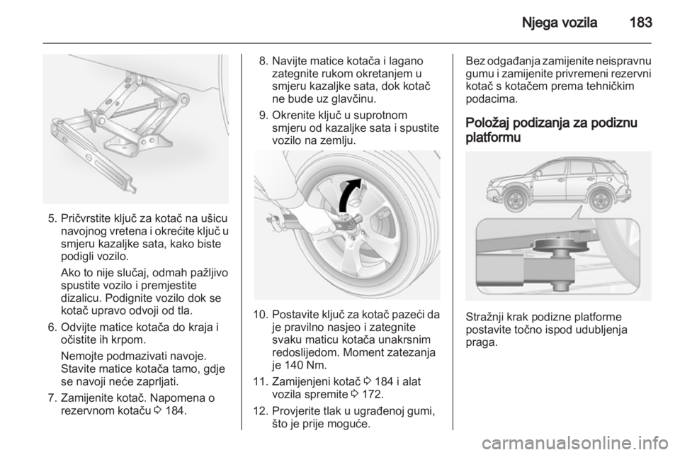 OPEL ANTARA 2012.5  Priručnik za vlasnika (in Croatian) 