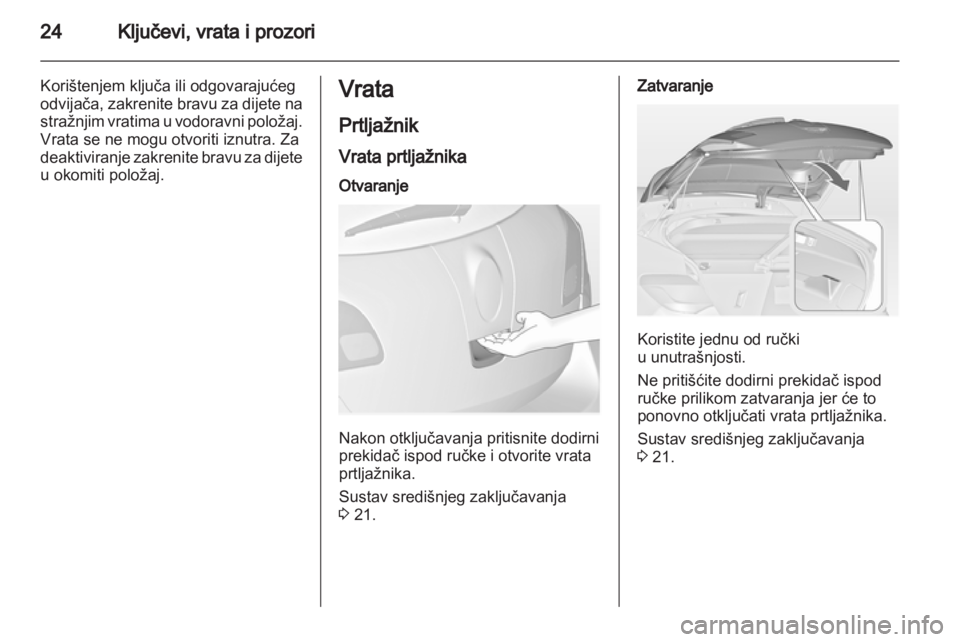 OPEL ASTRA J 2010.5  Priručnik za vlasnika (in Croatian) 