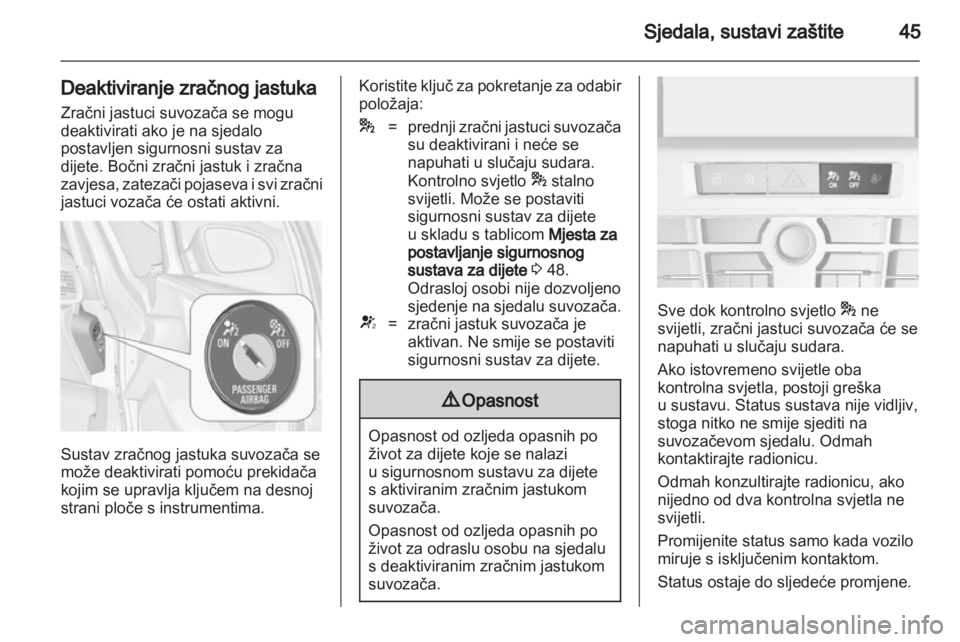 OPEL ASTRA J 2010.5  Priručnik za vlasnika (in Croatian) 