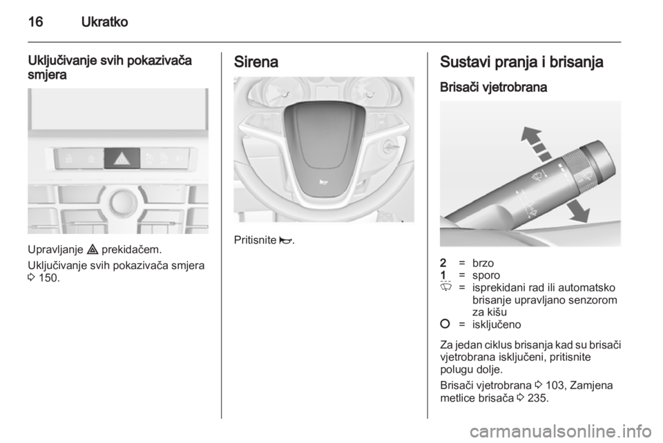 OPEL ASTRA J 2013.5  Priručnik za vlasnika (in Croatian) 