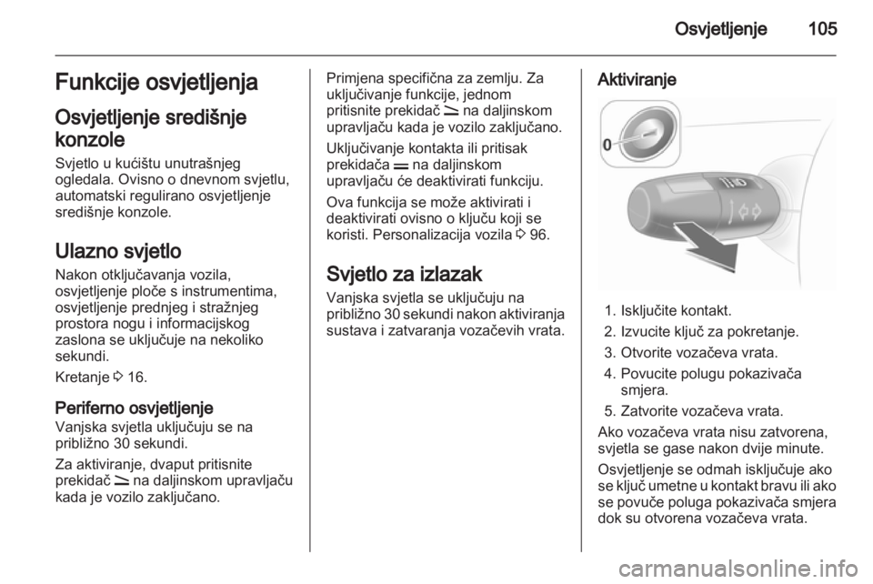 OPEL CORSA 2013  Priručnik za vlasnika (in Croatian) 
