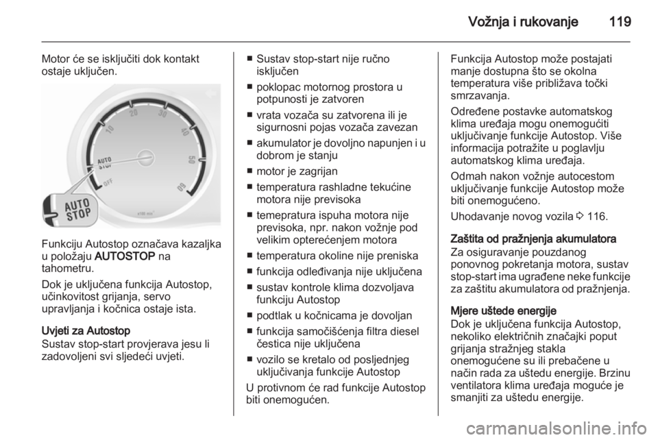OPEL CORSA 2013  Priručnik za vlasnika (in Croatian) 