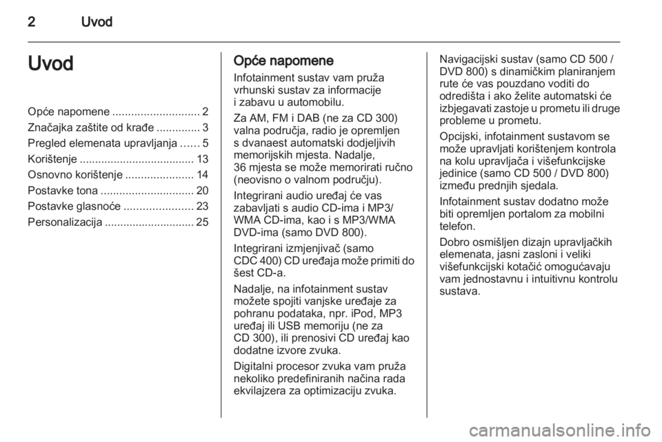 OPEL INSIGNIA 2010.5  Priručnik za Infotainment (in Croatian) 