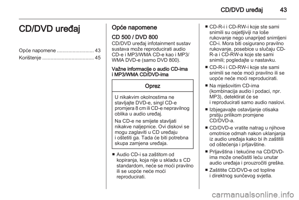 OPEL INSIGNIA 2010.5  Priručnik za Infotainment (in Croatian) 