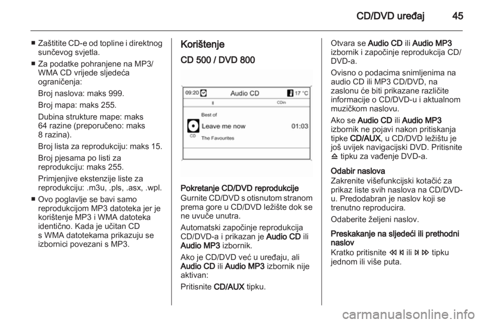 OPEL INSIGNIA 2010.5  Priručnik za Infotainment (in Croatian) 