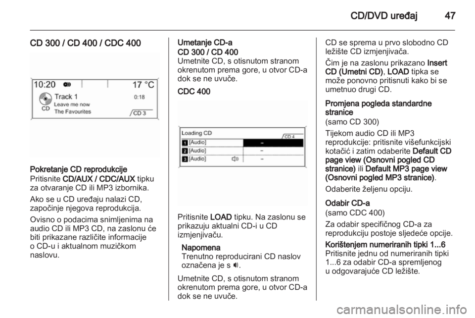 OPEL INSIGNIA 2010.5  Priručnik za Infotainment (in Croatian) 