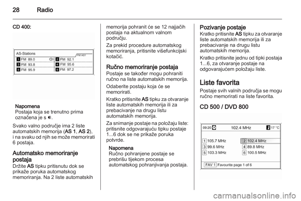 OPEL INSIGNIA 2011  Priručnik za Infotainment (in Croatian) 