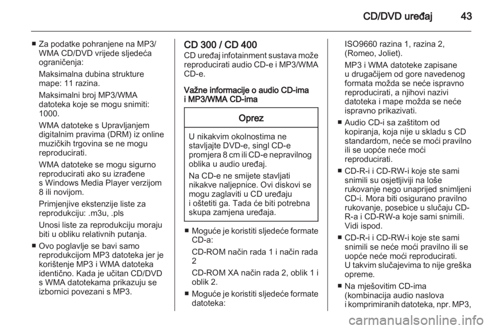 OPEL INSIGNIA 2011  Priručnik za Infotainment (in Croatian) 