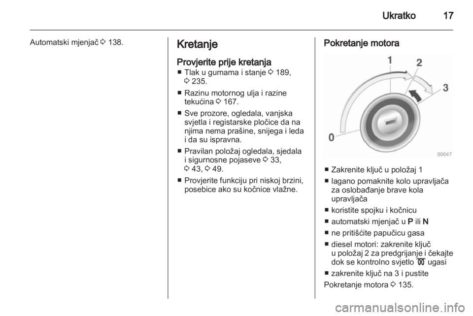 OPEL INSIGNIA 2011.5  Priručnik za vlasnika (in Croatian) 