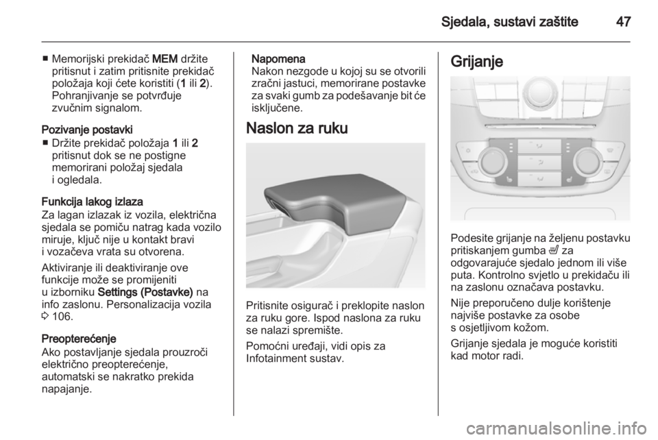 OPEL INSIGNIA 2011.5  Priručnik za vlasnika (in Croatian) 