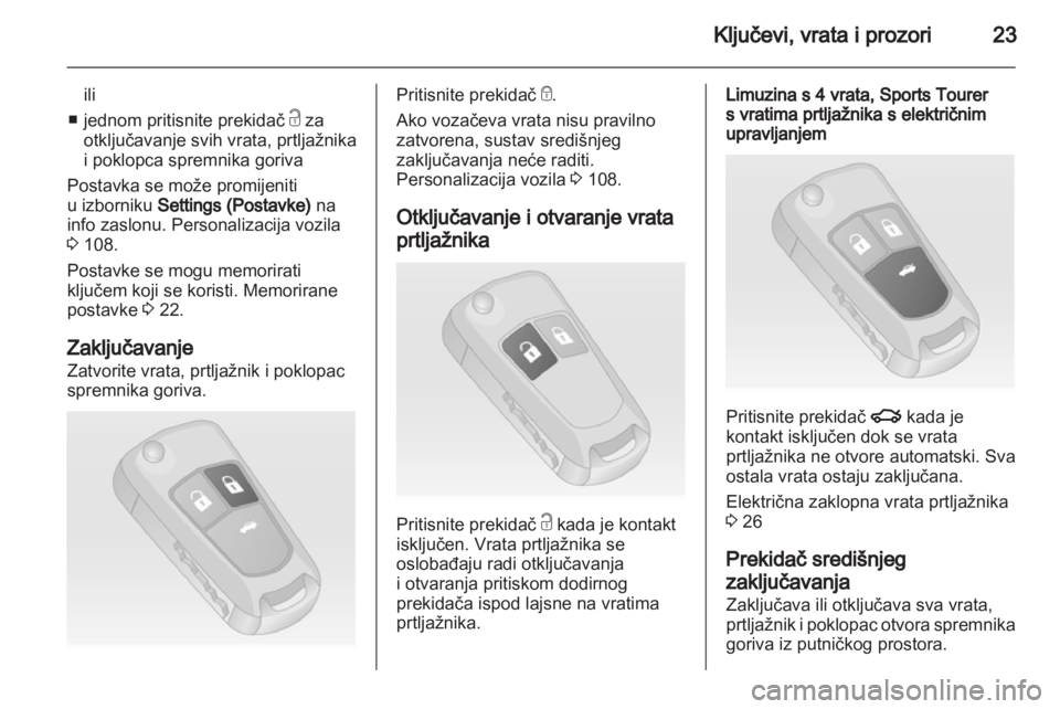 OPEL INSIGNIA 2012.5  Priručnik za vlasnika (in Croatian) 