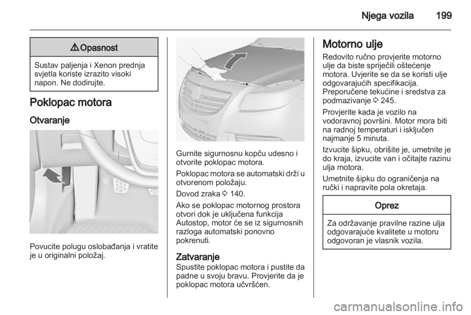 OPEL INSIGNIA 2013  Priručnik za vlasnika (in Croatian) 