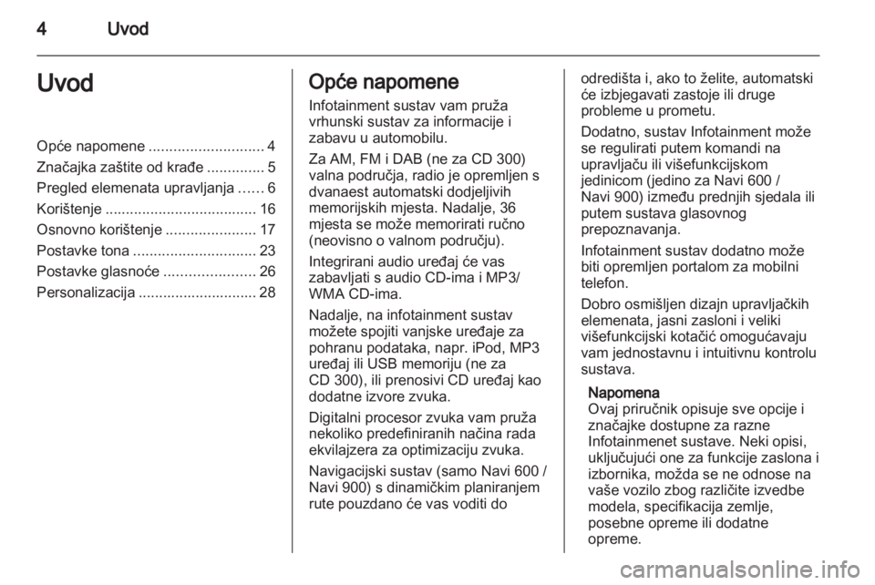 OPEL INSIGNIA 2013.5  Priručnik za Infotainment (in Croatian) 