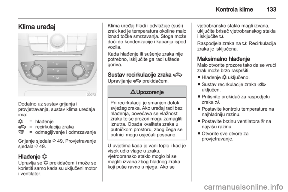 OPEL INSIGNIA 2013.5  Priručnik za vlasnika (in Croatian) 