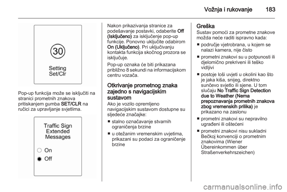 OPEL INSIGNIA 2013.5  Priručnik za vlasnika (in Croatian) 