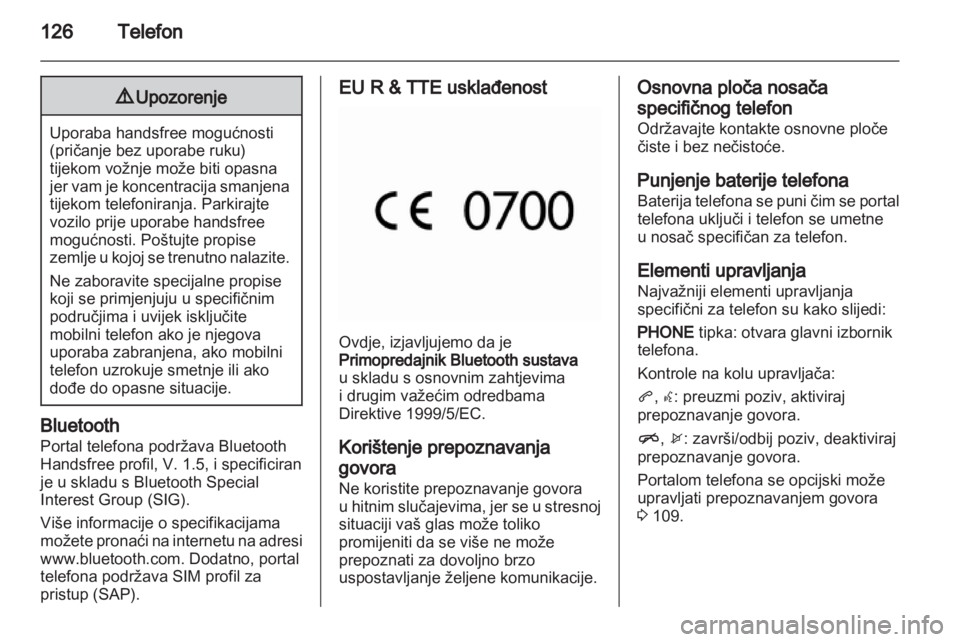 OPEL MERIVA 2012 Priručnik za Infotainment (in Croatian) OPEL MERIVA 2012 Priručnik za Infotainment (in Croatian)