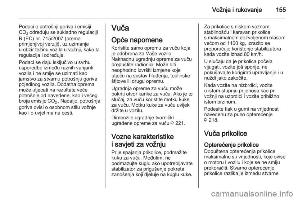 OPEL MERIVA 2012.5  Priručnik za vlasnika (in Croatian) 