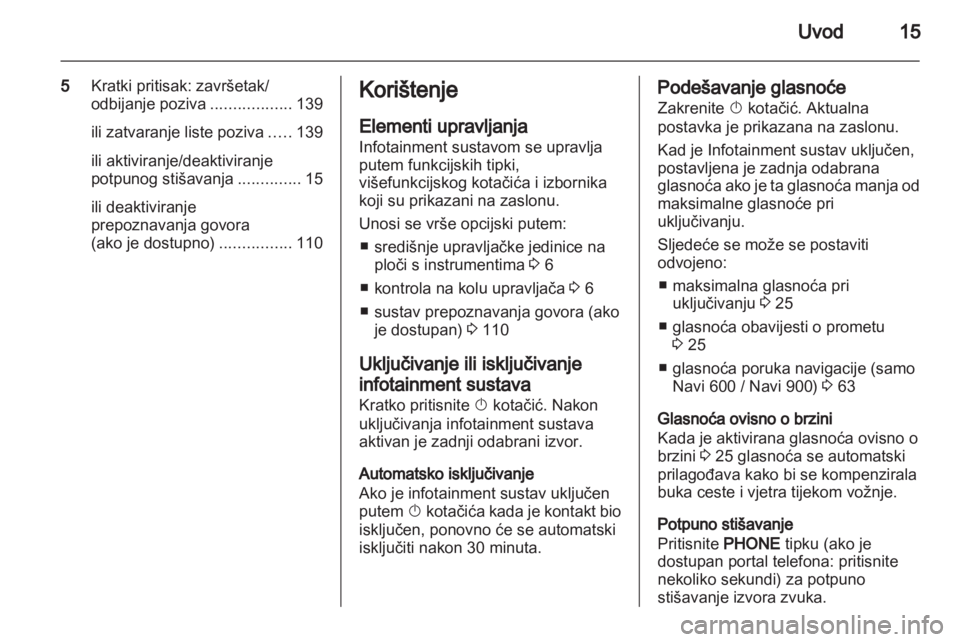 OPEL MERIVA 2013  Priručnik za Infotainment (in Croatian) 