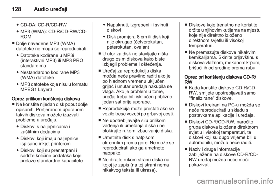 OPEL MOKKA 2013 Priručnik za Infotainment (in Croatian) OPEL MOKKA 2013 Priručnik za Infotainment (in Croatian)
