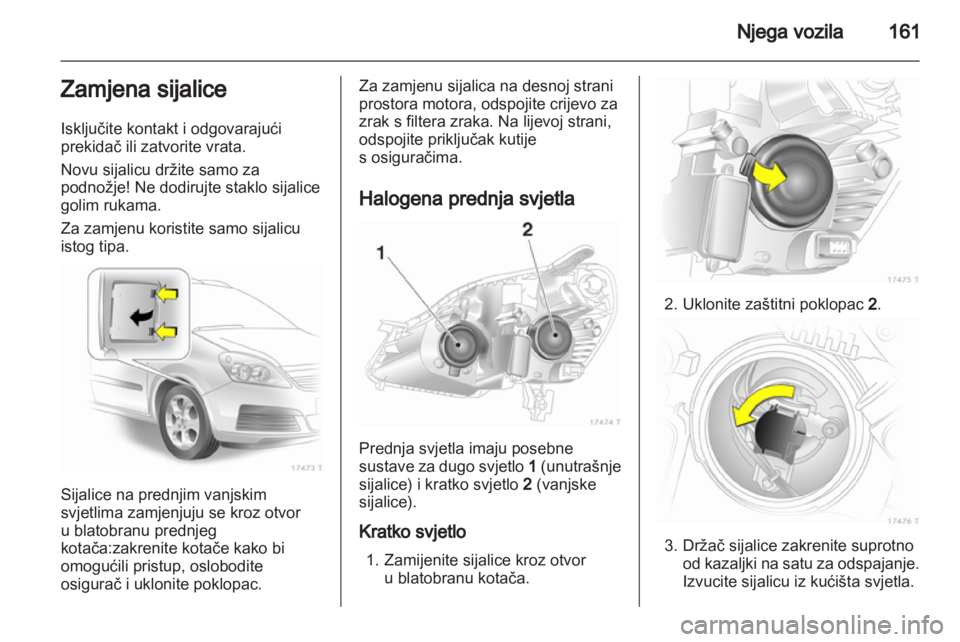 OPEL ZAFIRA 2010.5  Priručnik za vlasnika (in Croatian) 