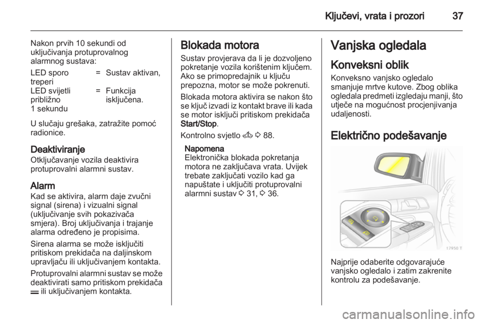 OPEL ZAFIRA 2011  Priručnik za vlasnika (in Croatian) 