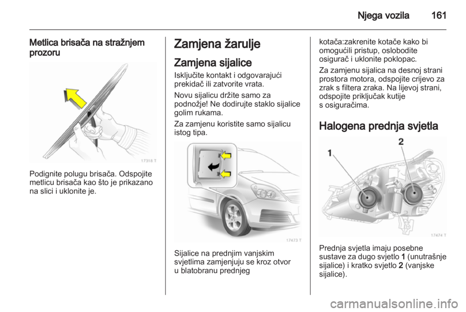 OPEL ZAFIRA 2012  Priručnik za vlasnika (in Croatian) 