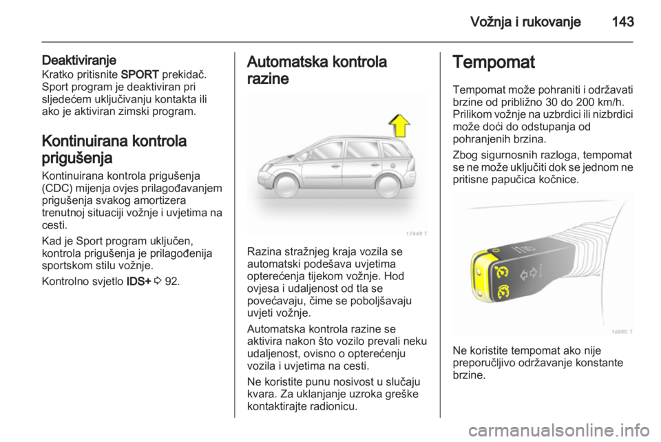 OPEL ZAFIRA 2013  Priručnik za vlasnika (in Croatian) 
