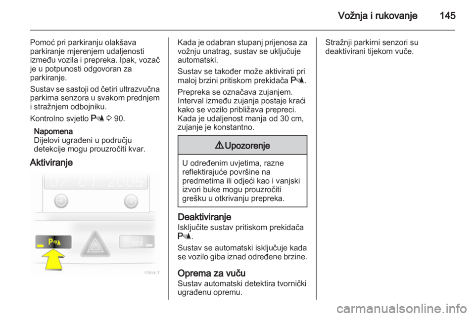 OPEL ZAFIRA 2013  Priručnik za vlasnika (in Croatian) 