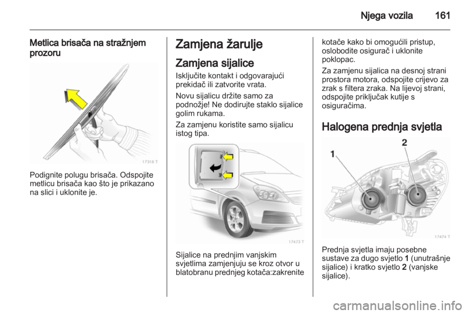 OPEL ZAFIRA 2013  Priručnik za vlasnika (in Croatian) 