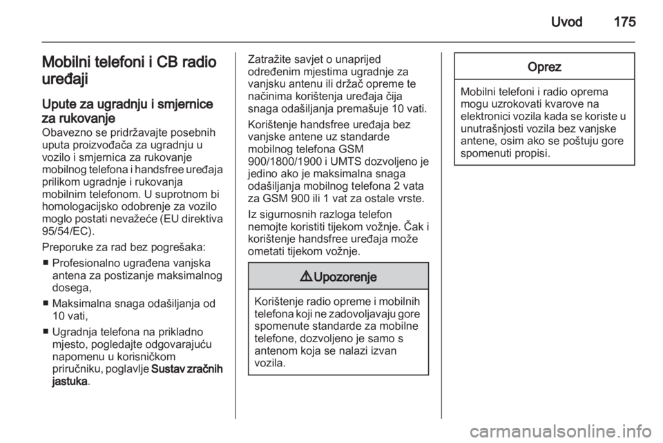 OPEL ZAFIRA B 2014  Priručnik za Infotainment (in Croatian) 