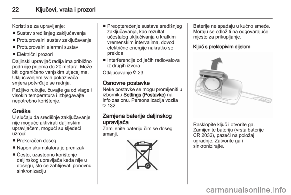 OPEL ZAFIRA TOURER 2013.5 Priručnik za vlasnika (in Croatian) OPEL ZAFIRA TOURER 2013.5 Priručnik za vlasnika (in Croatian)