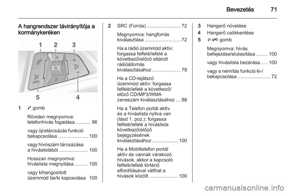 OPEL ADAM 2013  Infotainment kézikönyv (in Hungarian) 