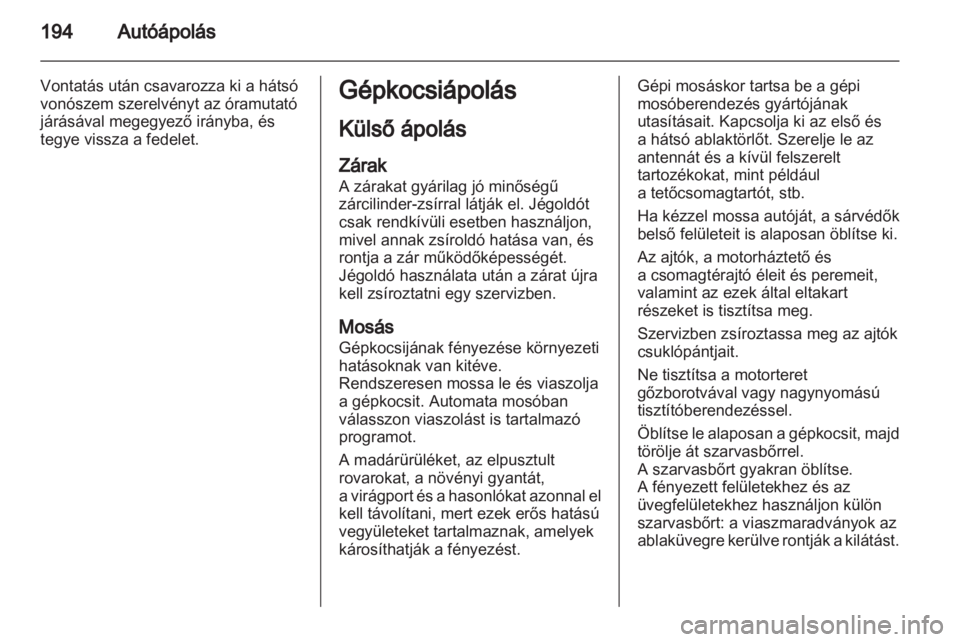 OPEL ANTARA 2011  Kezelési útmutató (in Hungarian) 