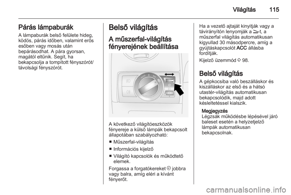 OPEL ANTARA 2013.5  Kezelési útmutató (in Hungarian) 