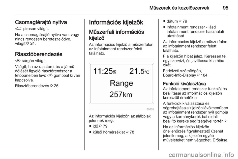 OPEL ANTARA 2013.5  Kezelési útmutató (in Hungarian) 
