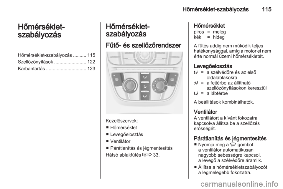 OPEL ASTRA J GTC 2012  Kezelési útmutató (in Hungarian) 