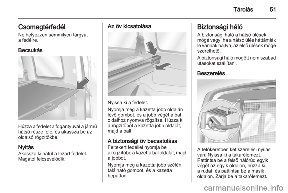 OPEL COMBO 2011.5  Kezelési útmutató (in Hungarian) 