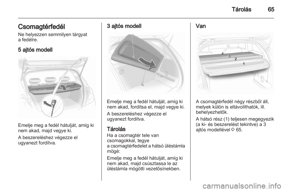 OPEL CORSA 2012.5  Kezelési útmutató (in Hungarian) 