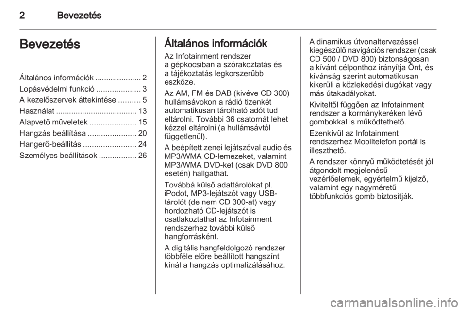 OPEL MERIVA 2011.5  Infotainment kézikönyv (in Hungarian) 