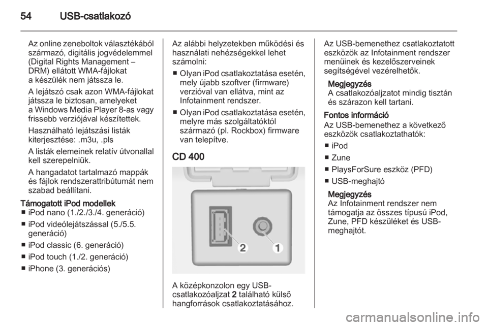 OPEL MERIVA 2011.5  Infotainment kézikönyv (in Hungarian) 